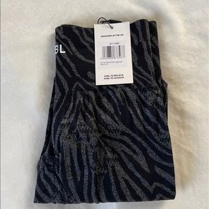 AYBL size medium work out leggings zebra